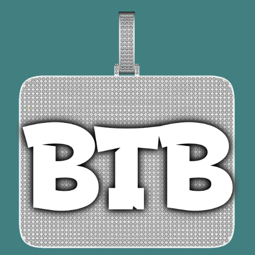 CUSTOM LETTER NECKLACE 3D BIG SQUARE