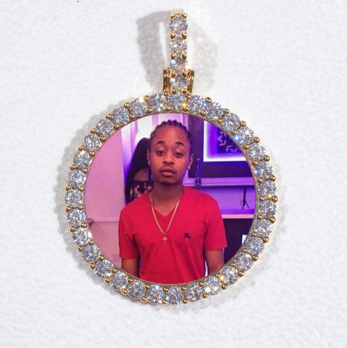 3D CIRCLE CUSTOM PICTURE PENDANT SMALL SIZE