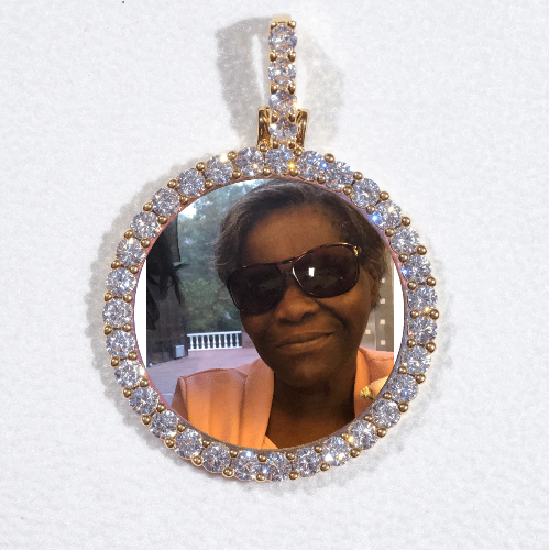 3D CIRCLE CUSTOM PICTURE PENDANT SMALL SIZE