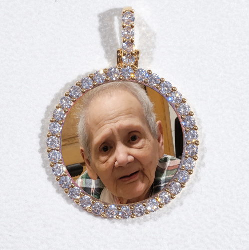 3D CIRCLE CUSTOM PICTURE PENDANT SMALL SIZE