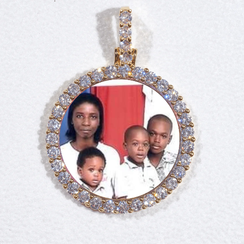 3D CIRCLE CUSTOM PICTURE PENDANT SMALL SIZE