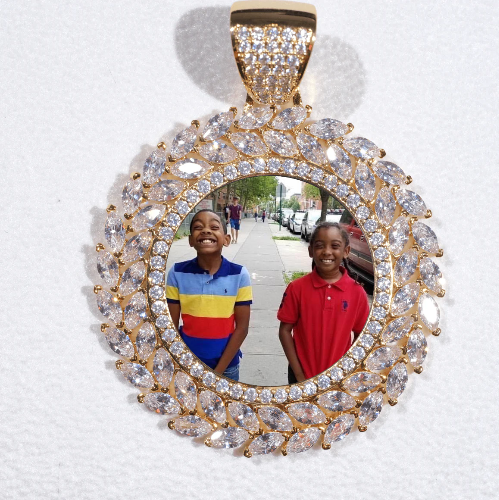 Large 3D Wheat Ear Custom Picture Pendant