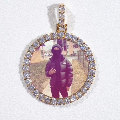 3D CIRCLE CUSTOM PICTURE PENDANT SMALL SIZE