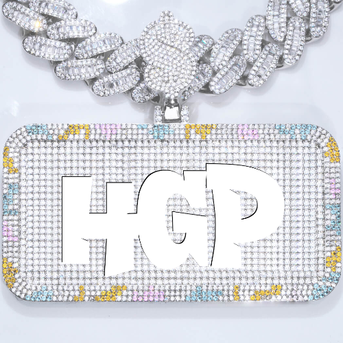 CUSTOM LETTER NECKLACE 3D COLORFUL SQUARE