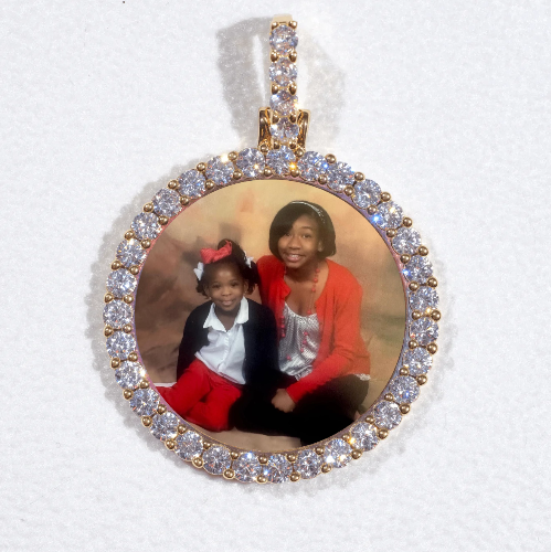 3D CIRCLE CUSTOM PICTURE PENDANT SMALL SIZE