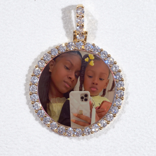 3D CIRCLE CUSTOM PICTURE PENDANT SMALL SIZE