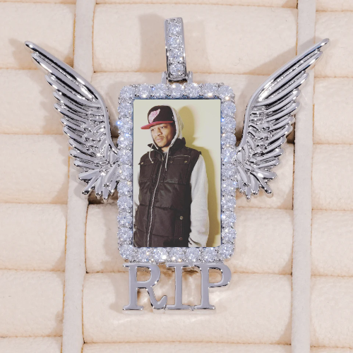 RIP WING 3D CUSTOM PICTURE PENDANT