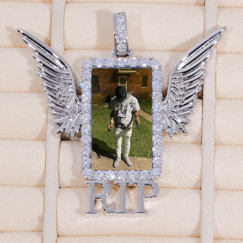 RIP WING 3D CUSTOM PICTURE PENDANT