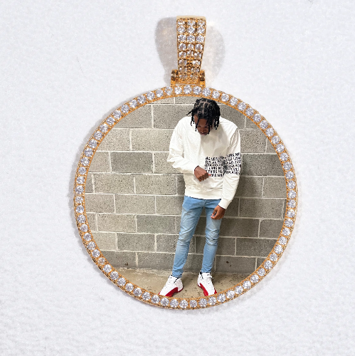 MEDIUM 3D CIRCLE CUSTOM PICTURE PENDANT