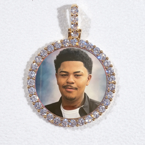 3D CIRCLE CUSTOM PICTURE PENDANT SMALL SIZE