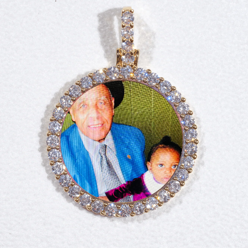 3D CIRCLE CUSTOM PICTURE PENDANT SMALL SIZE