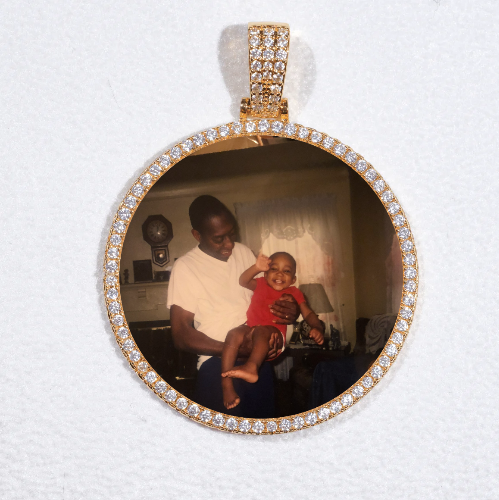 MEDIUM 3D CIRCLE CUSTOM PICTURE PENDANT