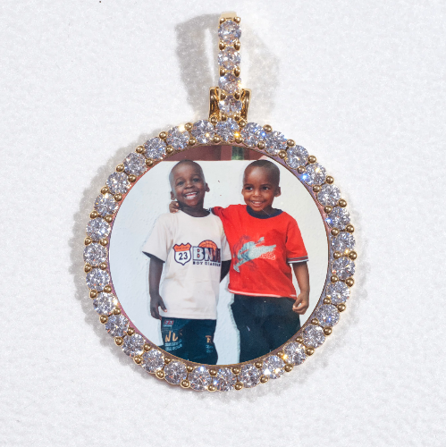 3D CIRCLE CUSTOM PICTURE PENDANT SMALL SIZE