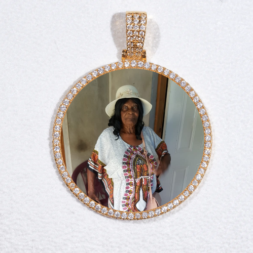 MEDIUM 3D CIRCLE CUSTOM PICTURE PENDANT