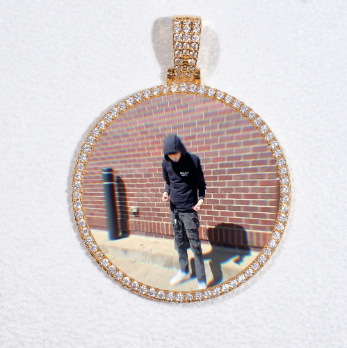 MEDIUM 3D CIRCLE CUSTOM PICTURE PENDANT