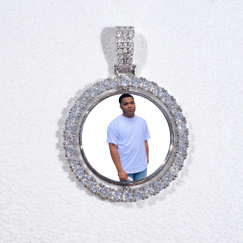 3D Spinning 2-Faced Custom Picture Pendant