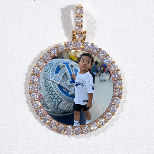 3D CIRCLE CUSTOM PICTURE PENDANT SMALL SIZE