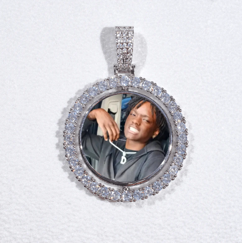 3D Spinning 2-Faced Custom Picture Pendant