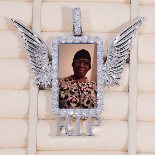 RIP WING 3D CUSTOM PICTURE PENDANT