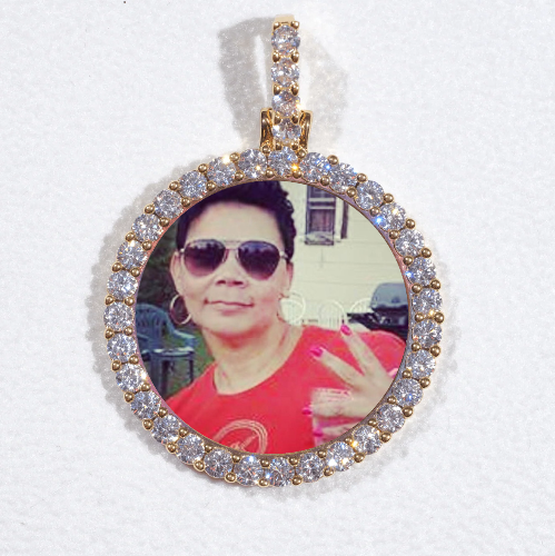 3D CIRCLE CUSTOM PICTURE PENDANT SMALL SIZE