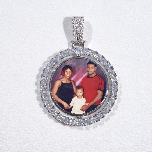 3D Spinning 2-Faced Custom Picture Pendant