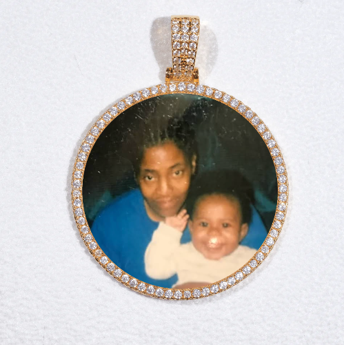 MEDIUM 3D CIRCLE CUSTOM PICTURE PENDANT