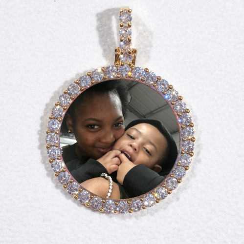 3D CIRCLE CUSTOM PICTURE PENDANT SMALL SIZE