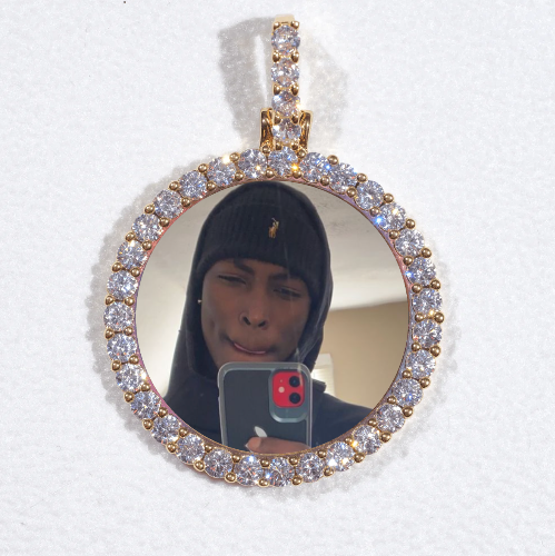 3D CIRCLE CUSTOM PICTURE PENDANT SMALL SIZE