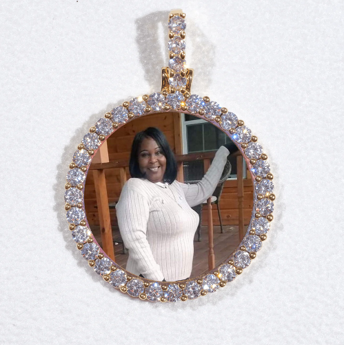 3D CIRCLE CUSTOM PICTURE PENDANT SMALL SIZE