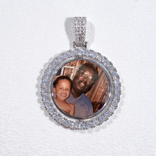3D Spinning 2-Faced Custom Picture Pendant