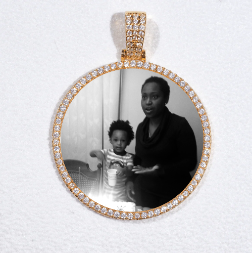 MEDIUM 3D CIRCLE CUSTOM PICTURE PENDANT