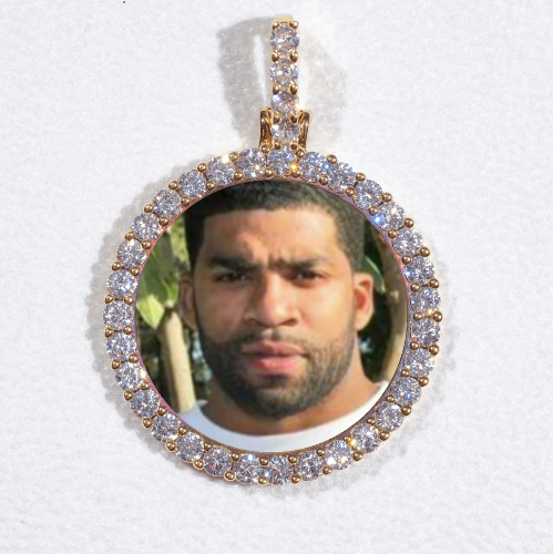3D CIRCLE CUSTOM PICTURE PENDANT SMALL SIZE