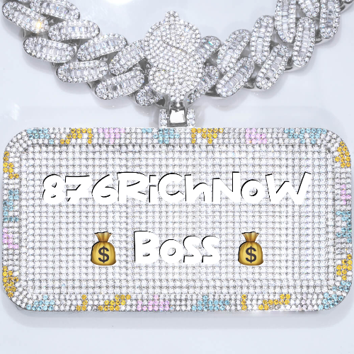 CUSTOM LETTER NECKLACE 3D COLORFUL SQUARE