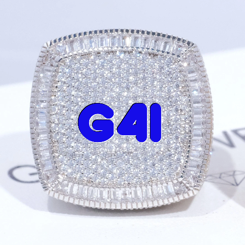 CUSTOM LETTER 3D ICED RING