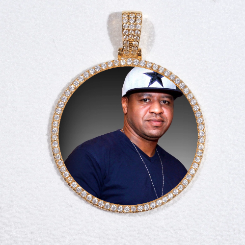 MEDIUM 3D CIRCLE CUSTOM PICTURE PENDANT