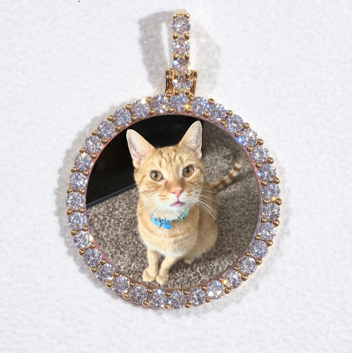 3D CIRCLE CUSTOM PICTURE PENDANT SMALL SIZE