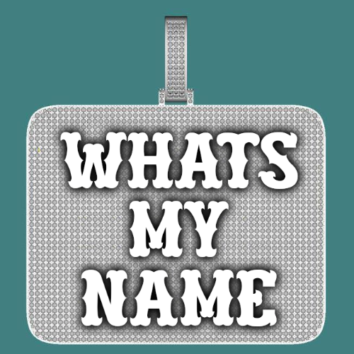 CUSTOM LETTER NECKLACE 3D BIG SQUARE