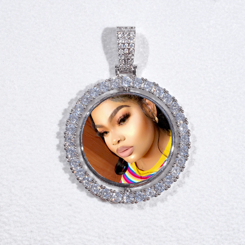 3D Spinning 2-Faced Custom Picture Pendant