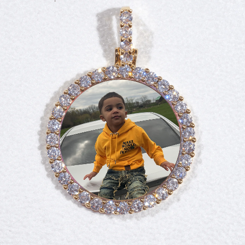 3D CIRCLE CUSTOM PICTURE PENDANT SMALL SIZE
