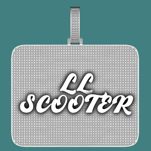 CUSTOM LETTER NECKLACE 3D BIG SQUARE