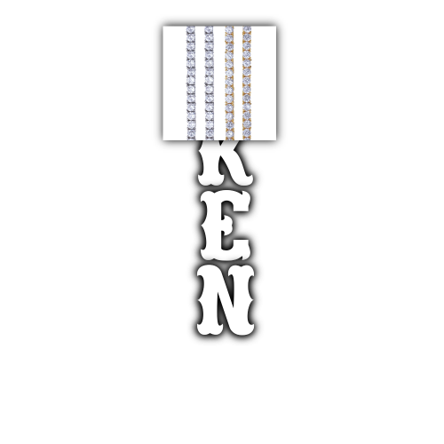 Custom Letters Freibeuter Font Necklace