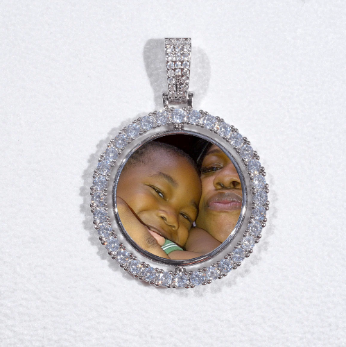3D Spinning 2-Faced Custom Picture Pendant