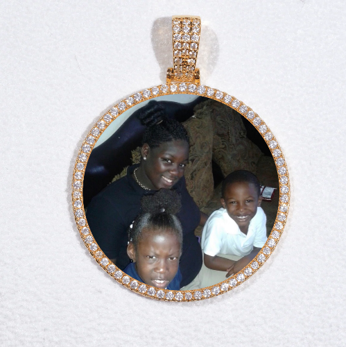 MEDIUM 3D CIRCLE CUSTOM PICTURE PENDANT