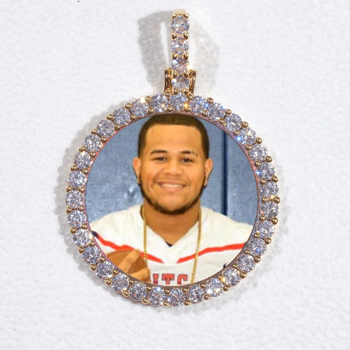 3D CIRCLE CUSTOM PICTURE PENDANT SMALL SIZE