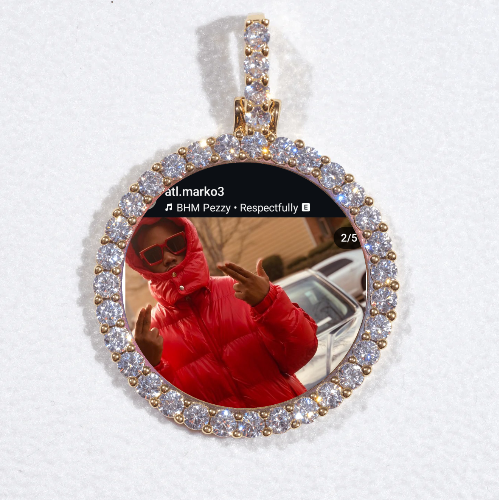 3D CIRCLE CUSTOM PICTURE PENDANT SMALL SIZE