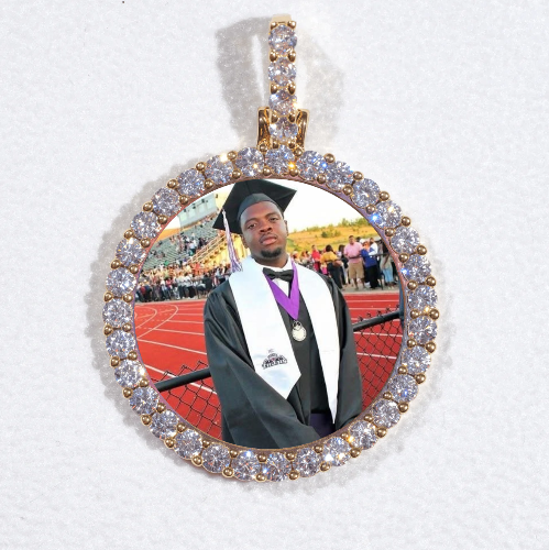 3D CIRCLE CUSTOM PICTURE PENDANT SMALL SIZE