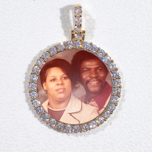 3D CIRCLE CUSTOM PICTURE PENDANT SMALL SIZE