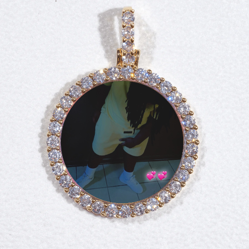 3D CIRCLE CUSTOM PICTURE PENDANT SMALL SIZE