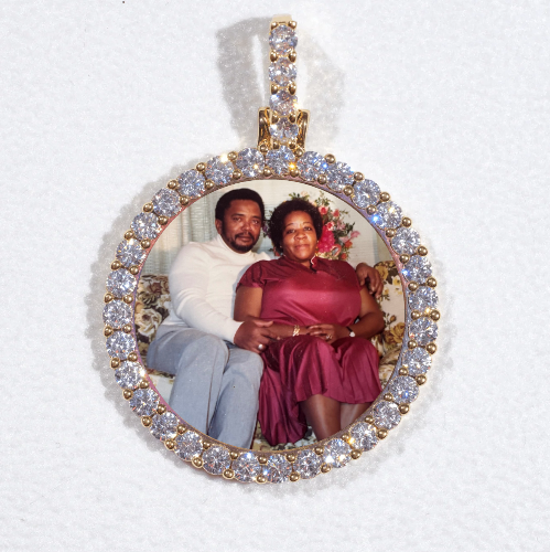3D CIRCLE CUSTOM PICTURE PENDANT SMALL SIZE