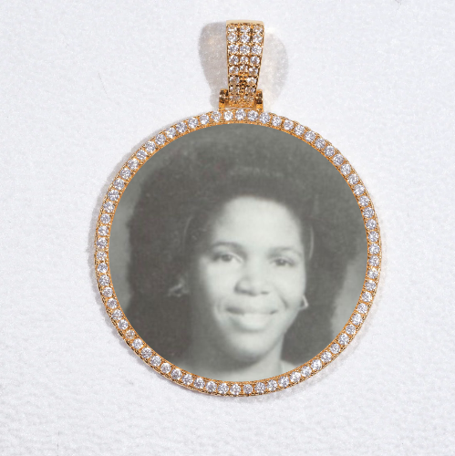 MEDIUM 3D CIRCLE CUSTOM PICTURE PENDANT
